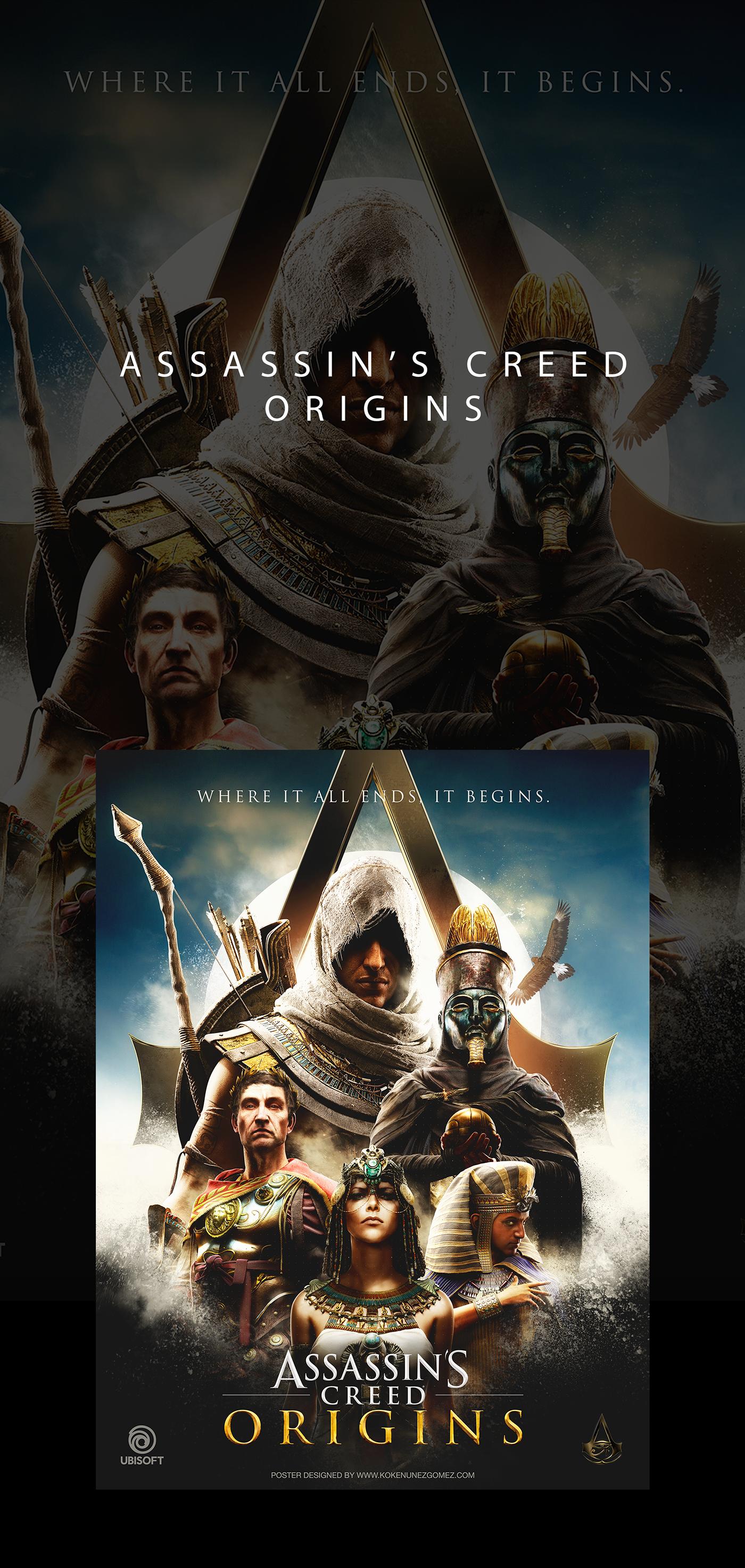 poster ubisoft Assassin'screed Assassin's Creed origins assassinscreed assassinscreedorigins