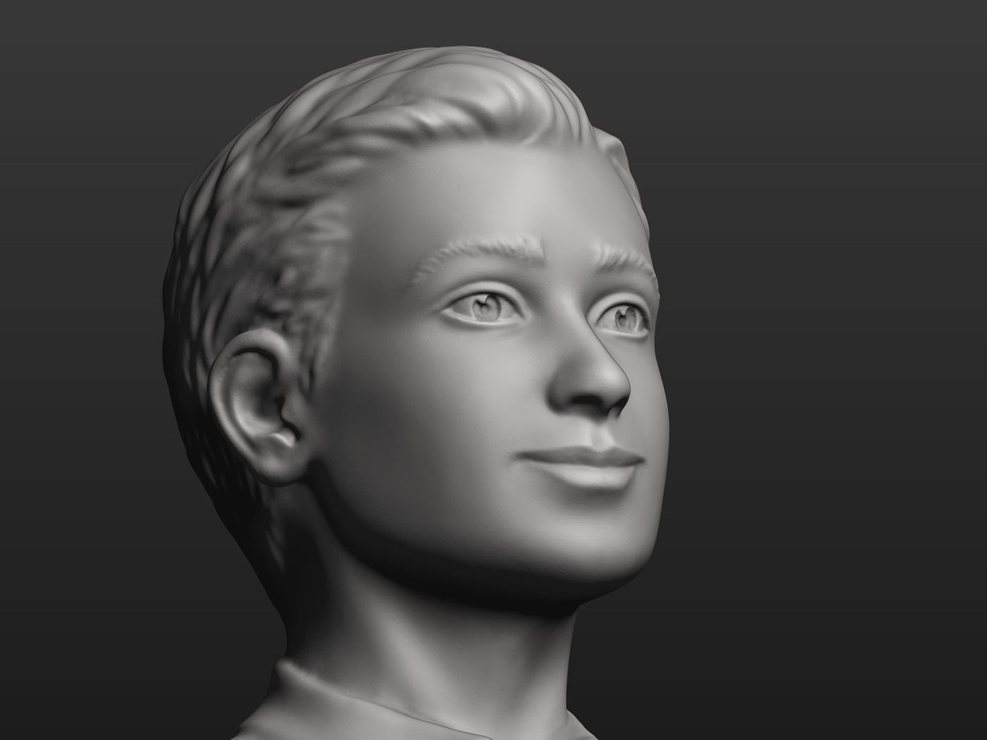 3D boy composition Digital Sculpting figure girls hands reconstruction restoration sculpture