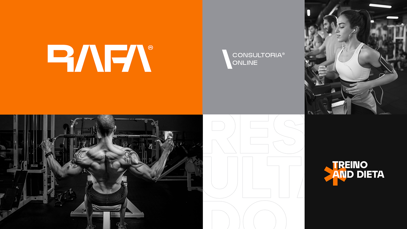 identidade visual Logotipo marca branding  personal personal trainer academia gym fitness nutricionista