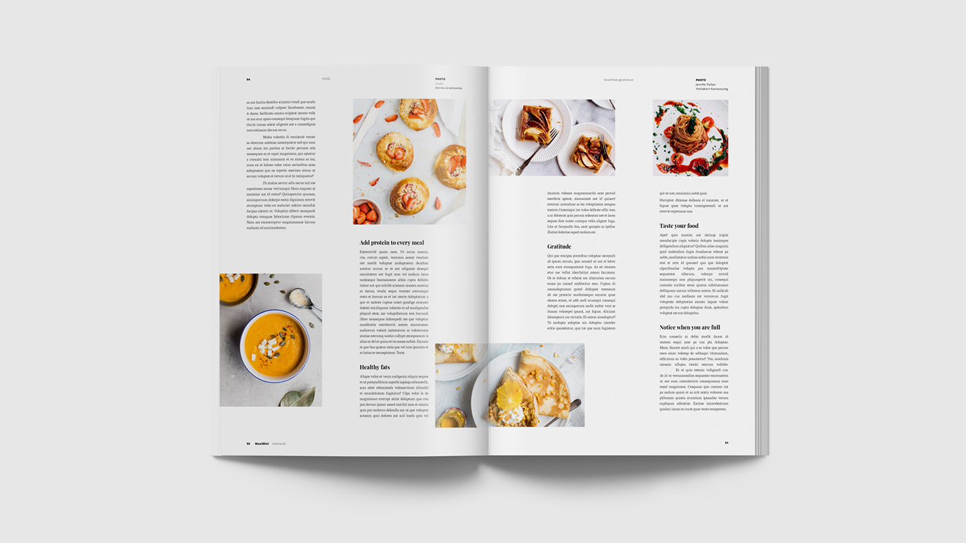 free template magazine editorial InDesign minimal Digital Collage collage artwork zero waste