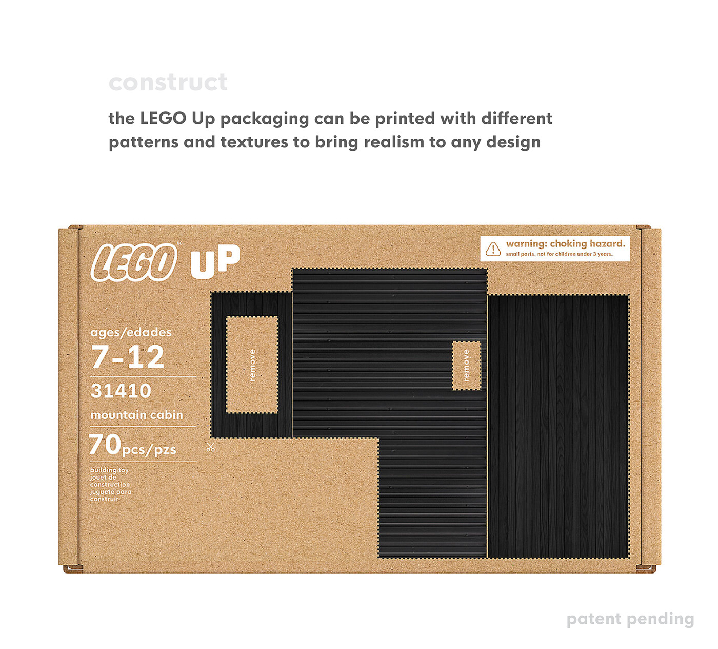 industrial design  LEGO Packaging packaging design Sustainability toy toy design  upcycling
