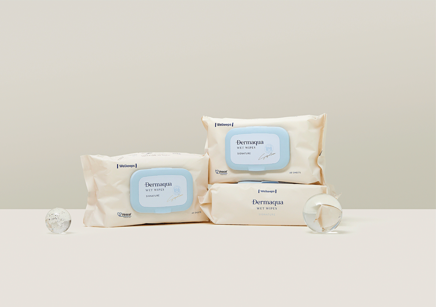 baby care brand identity Logo Design package design  wet wipes packaging wetwipes