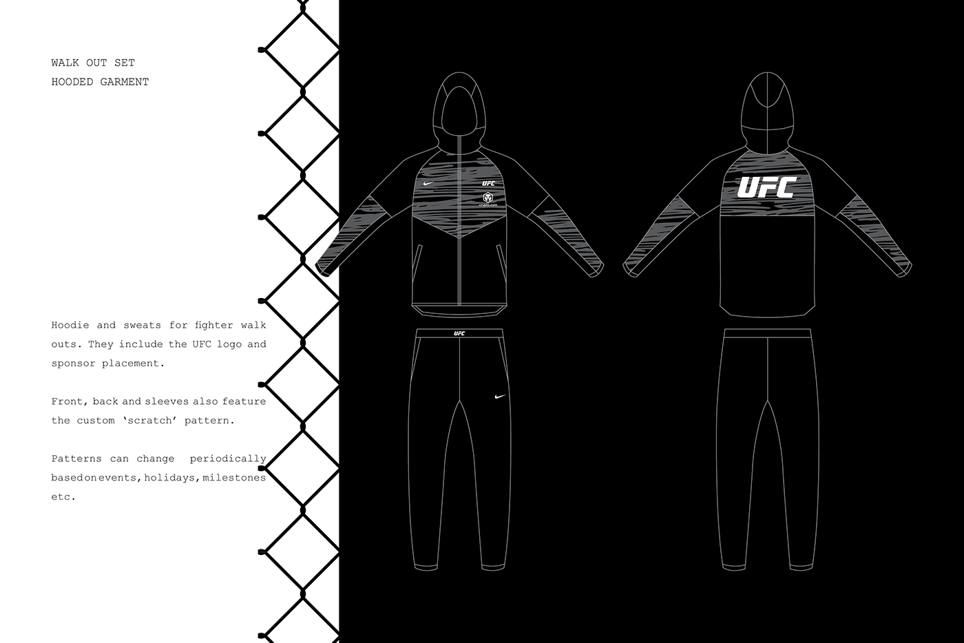 UFC Nike sports merchandise apparel Apparel Design Clothing streetwear Fashion  Style