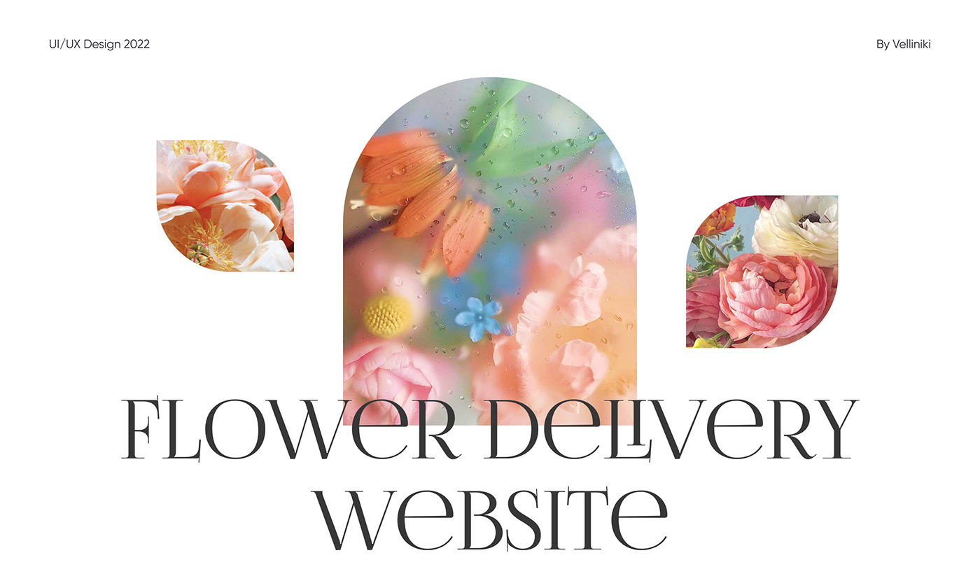 Bouquet delivery flower landing page UI ux Web Design  Website company female