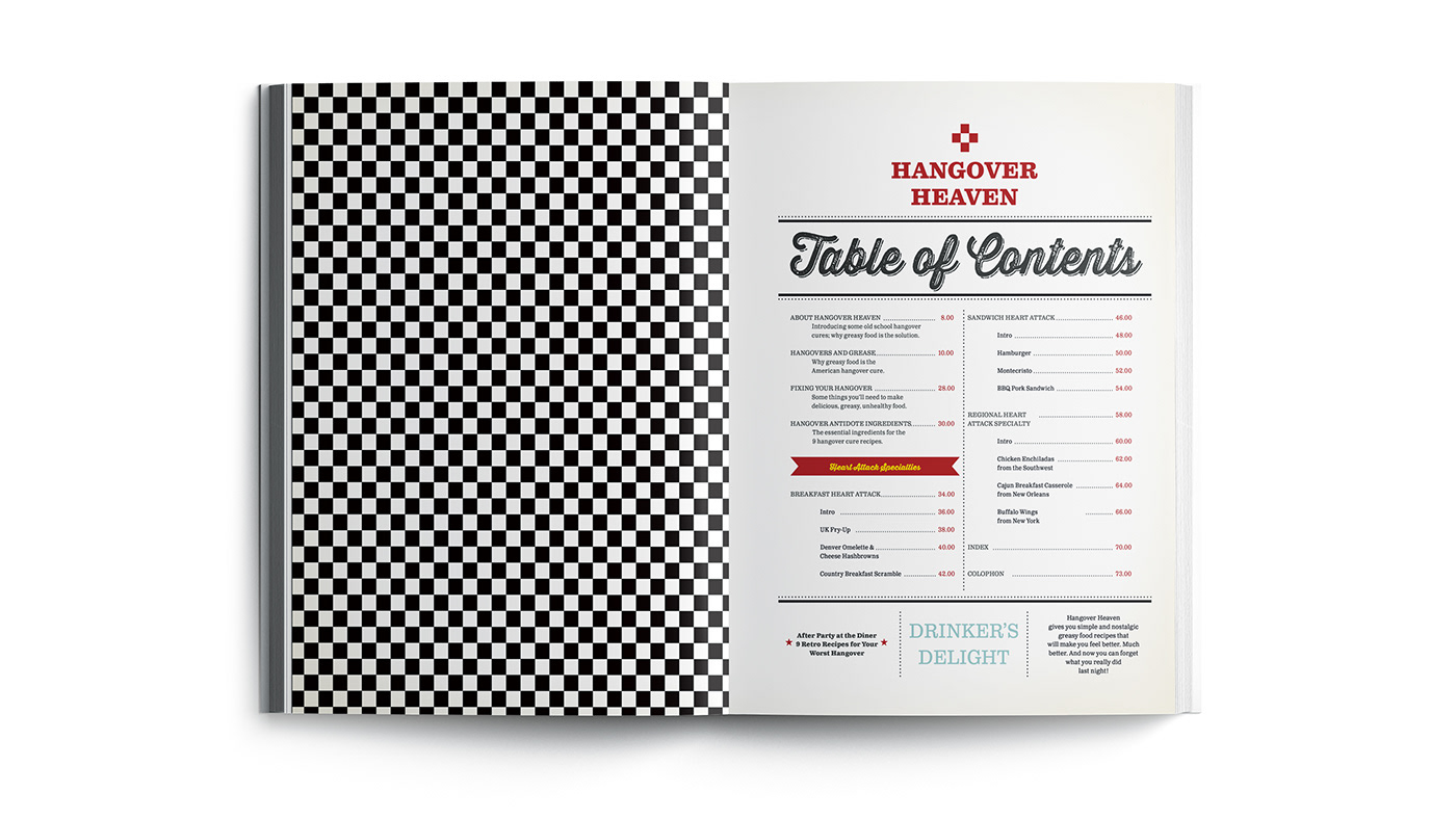 graphic design  book design InDesign Cookbook Design conceptual cookbook typography   visual design fatfood Book Cover Design grid