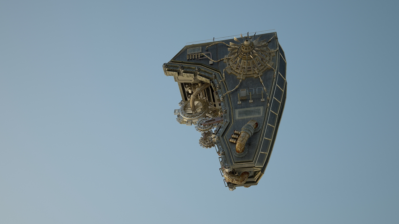 STEAMPUNK ship air airship her majesty