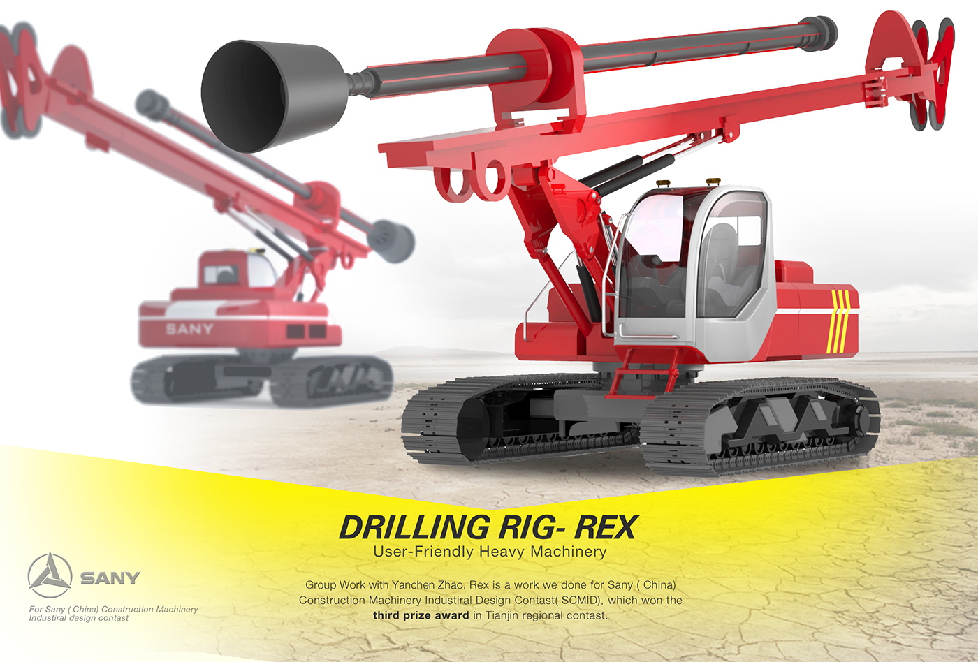 rig drilling heavy machinery
