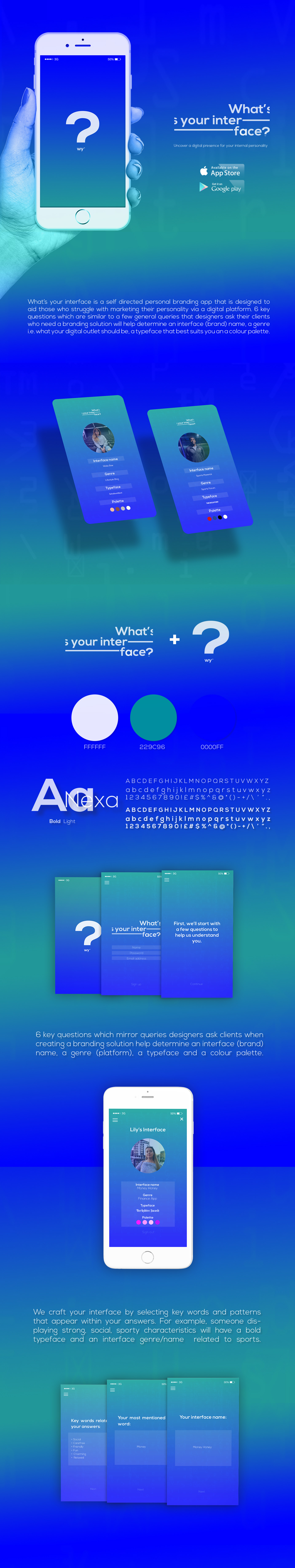 UX design ui design user interface user experience app design personality personal branding branding  wireframe