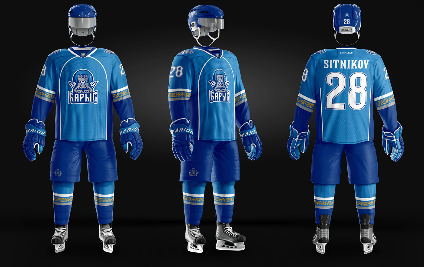 KHL hockey Sports Design Jersey Design Barys