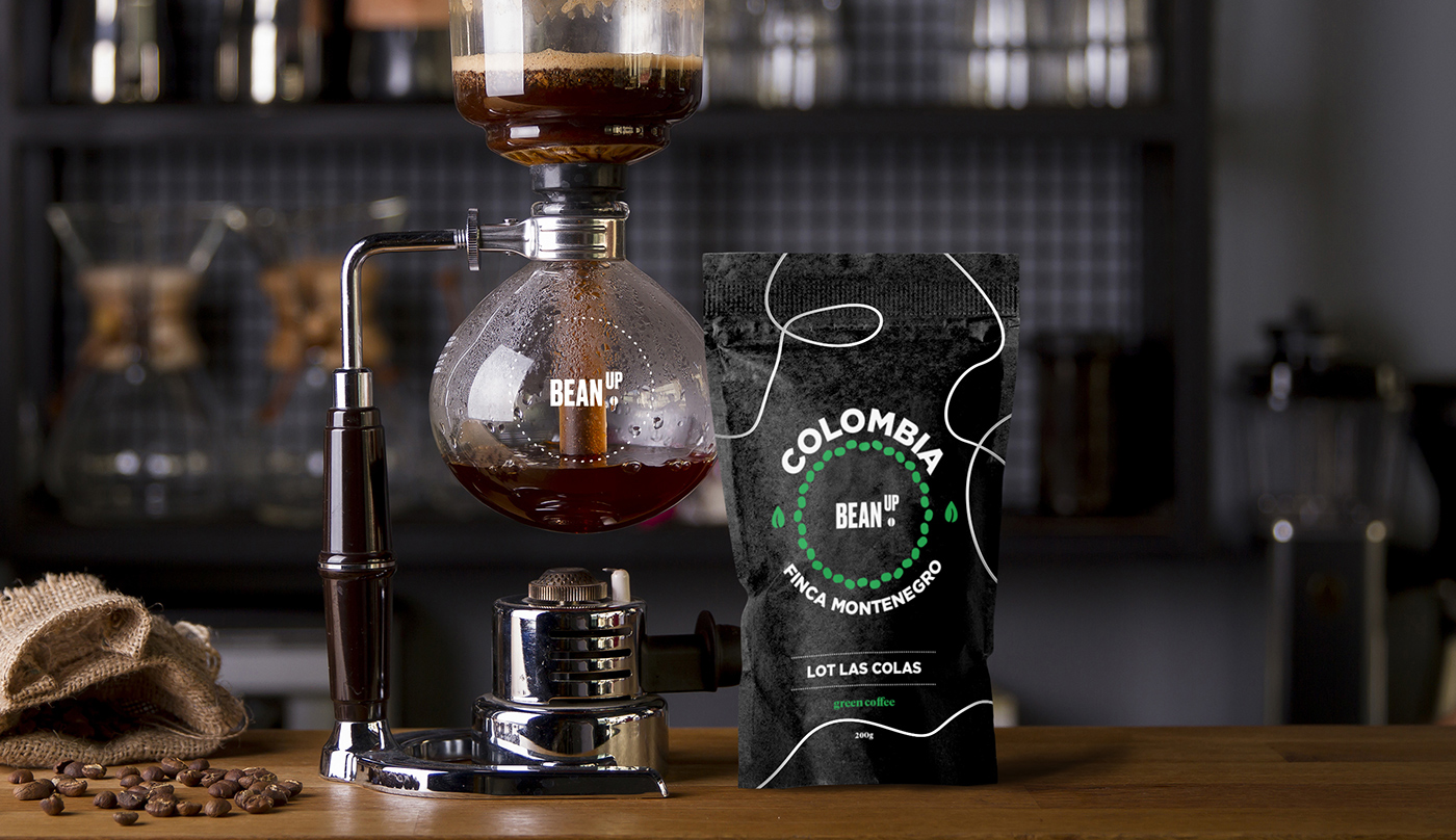 branding  identity Packaging interaction Coffee Roaster black logo farmers magazine