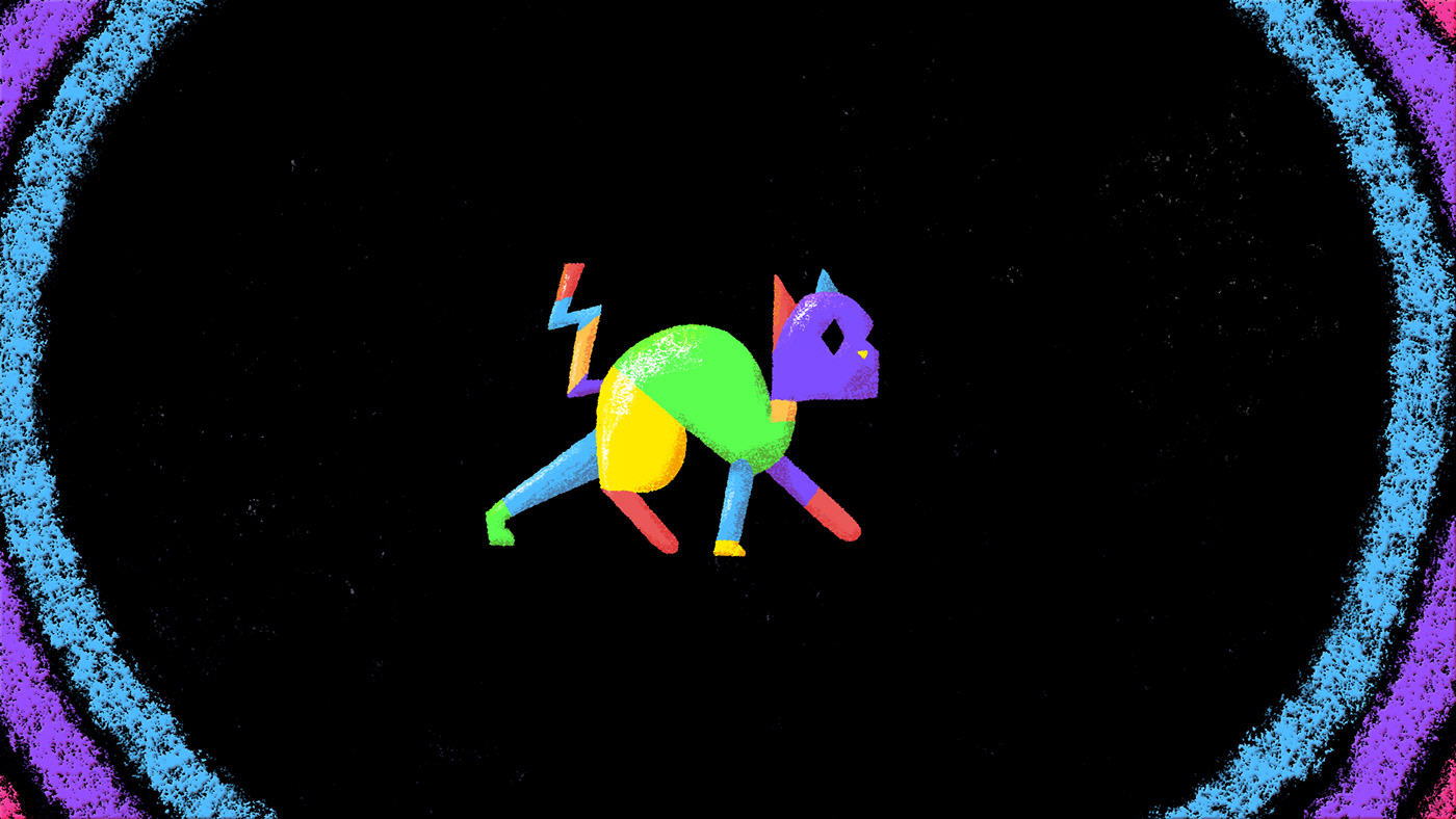 many worlds shroedinger cat Cat cats multiverse 2D Animation Cel Animation traditional animation animation  logo