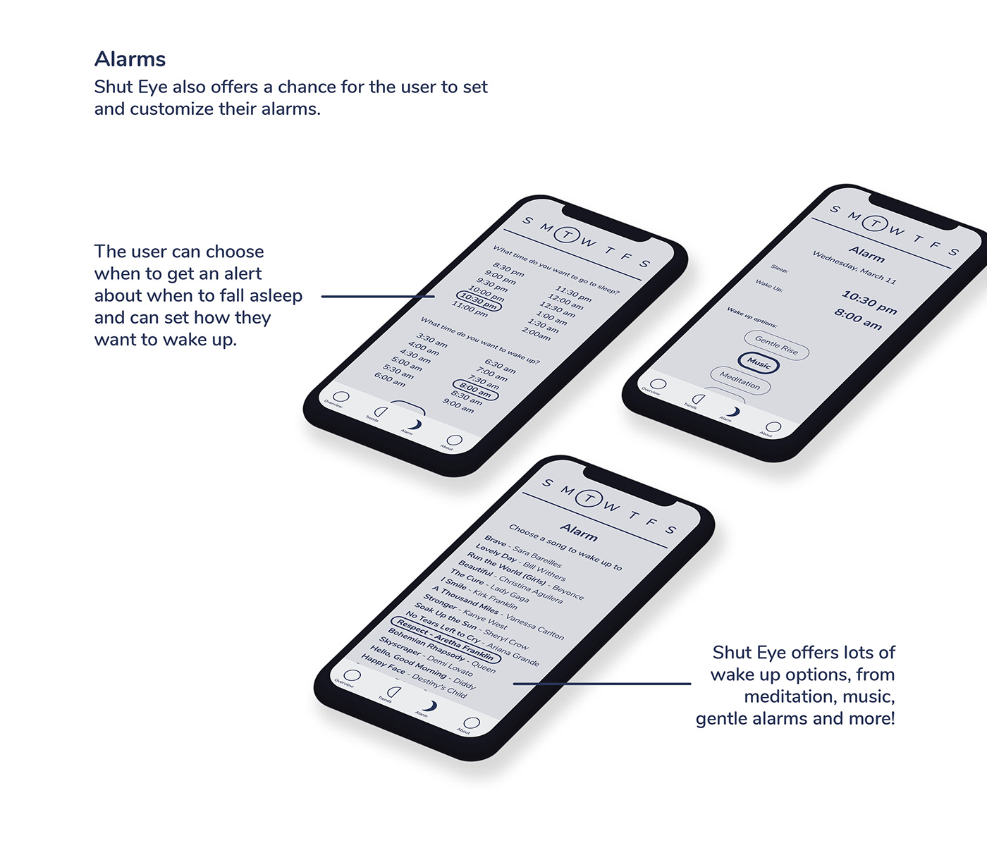 app i Phone invision studio prototype sleep tracker UI ux