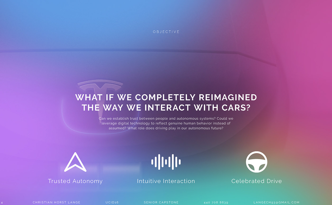 design automotive   interaction Autonomy tesla car design Car Interior user experience UI IxD