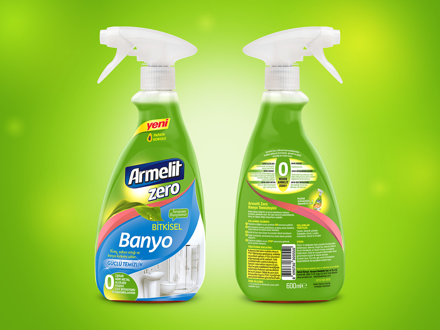 cleaner graphic design  green herbal household natural Packaging packaging design sleeve spray