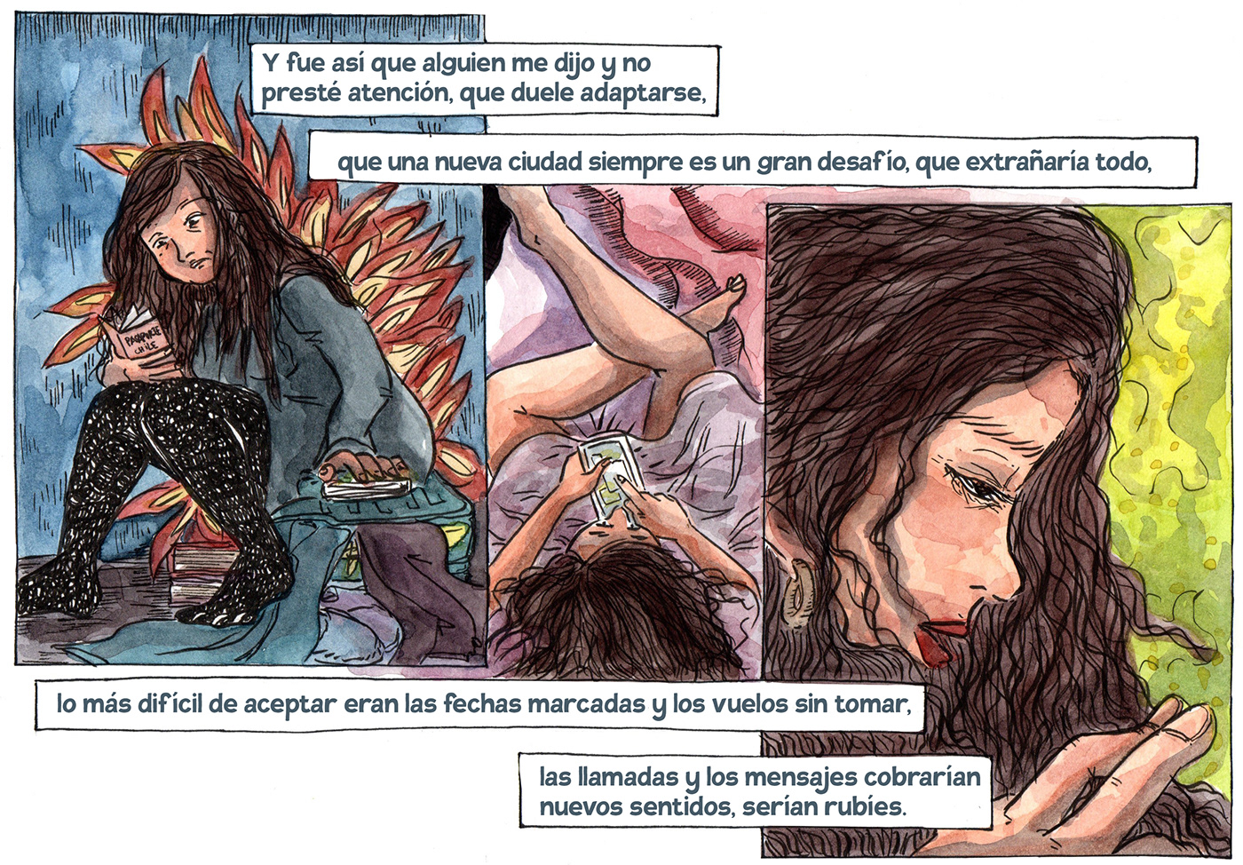 bd chile comic españa historieta inmigrante migrar panchulei poesia