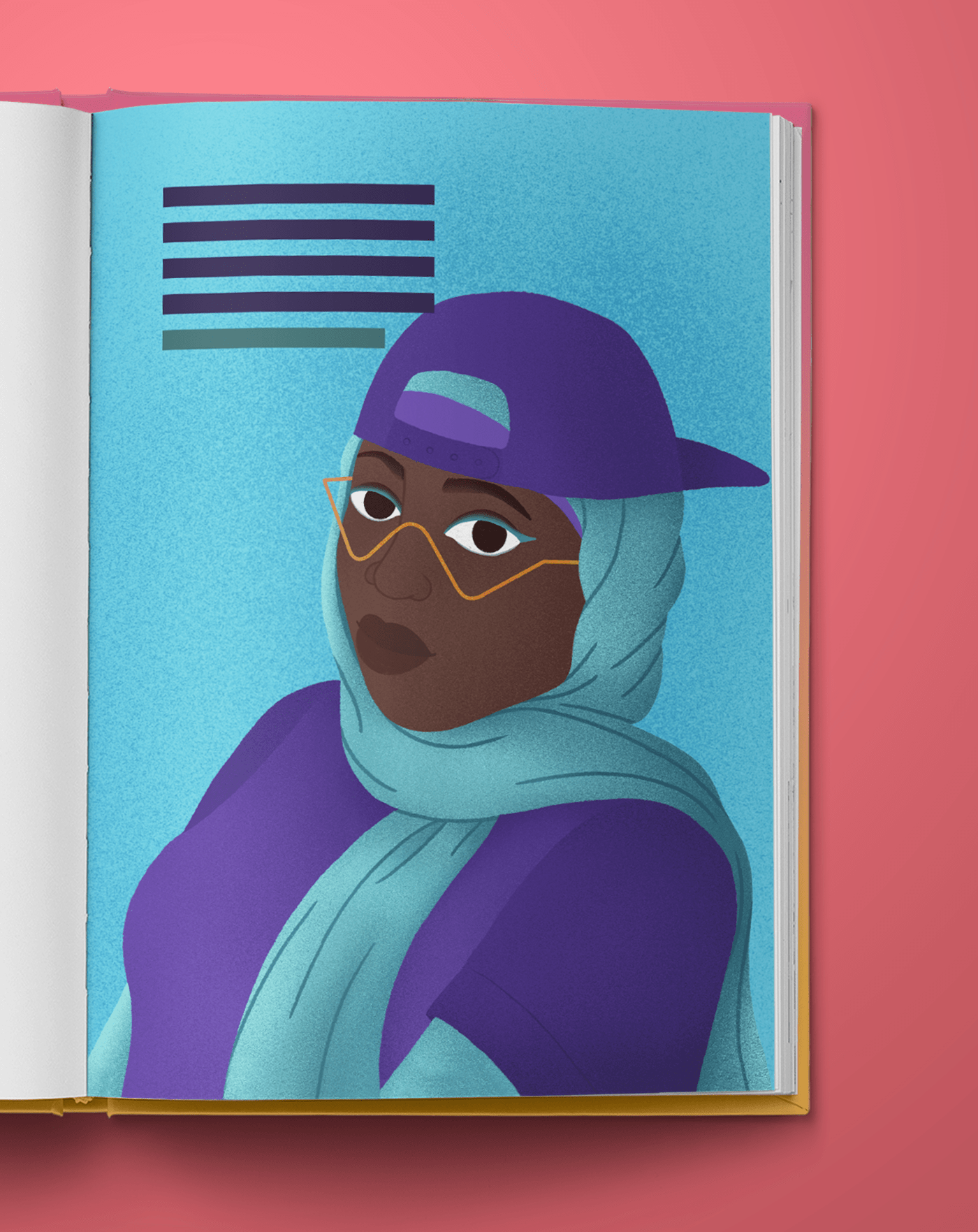 digital illustration editorial female feminist portrait Procreate publishing   woman Illozoo rebel girls