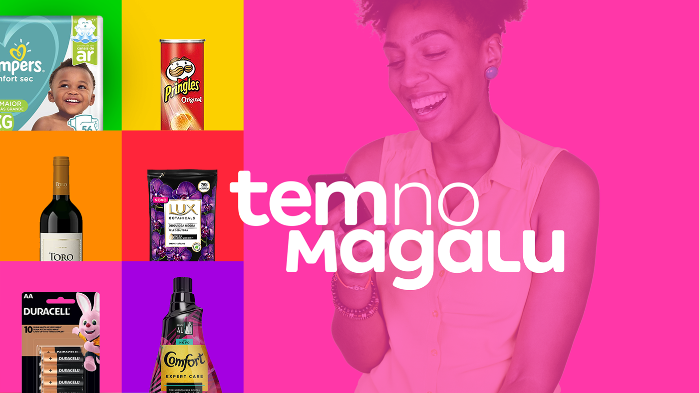 banner branding  campanha digital magalu midia mobile temnomagalu varejo