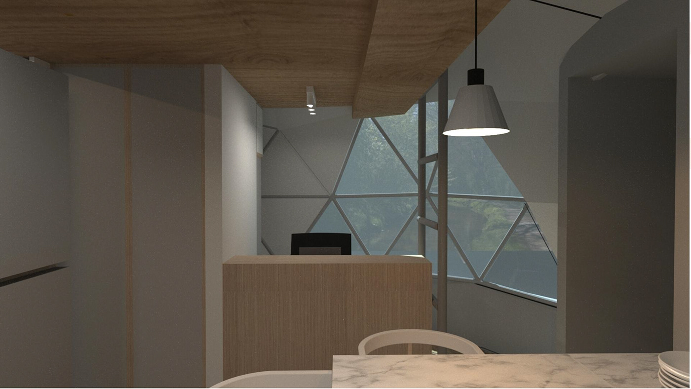 3D 3ds max architecture design Diseño de ambientes Diseño de Interiores domo interior design  Render visualization