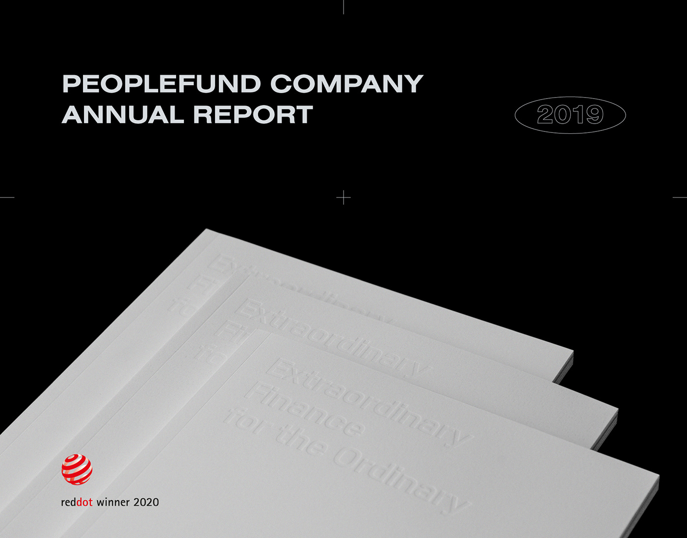 annual report design graphic Layout peoplefund book branding  interaction uiux reddot