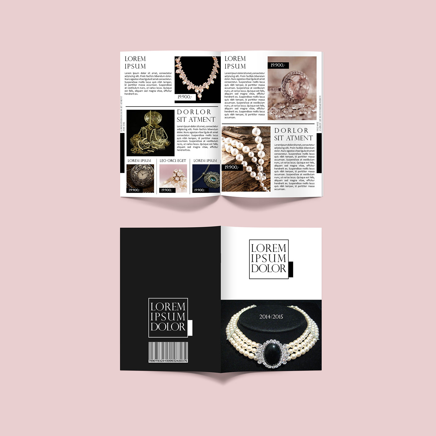 black brochure graphic design  jewelry White