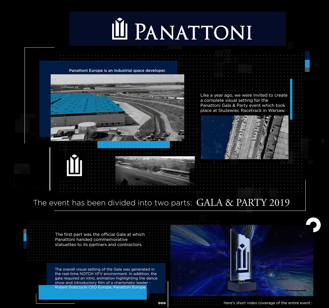 Panattoni gala & party panattoni europe motion design visuals animation 