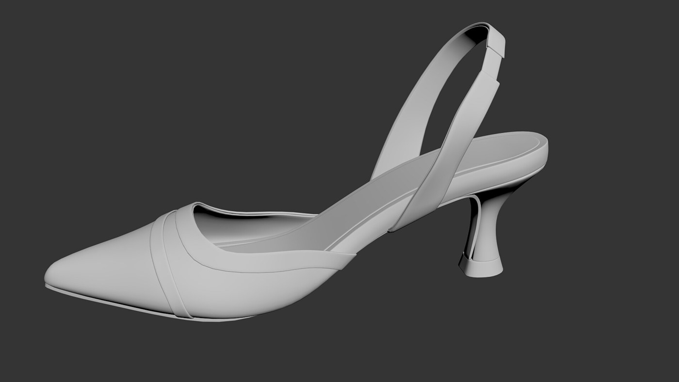 3D Shoe 3d design 3d modeling Render interior design  3ds max 3d  womans shoe 3d heel 3d shoe heel 3d shoe rendering