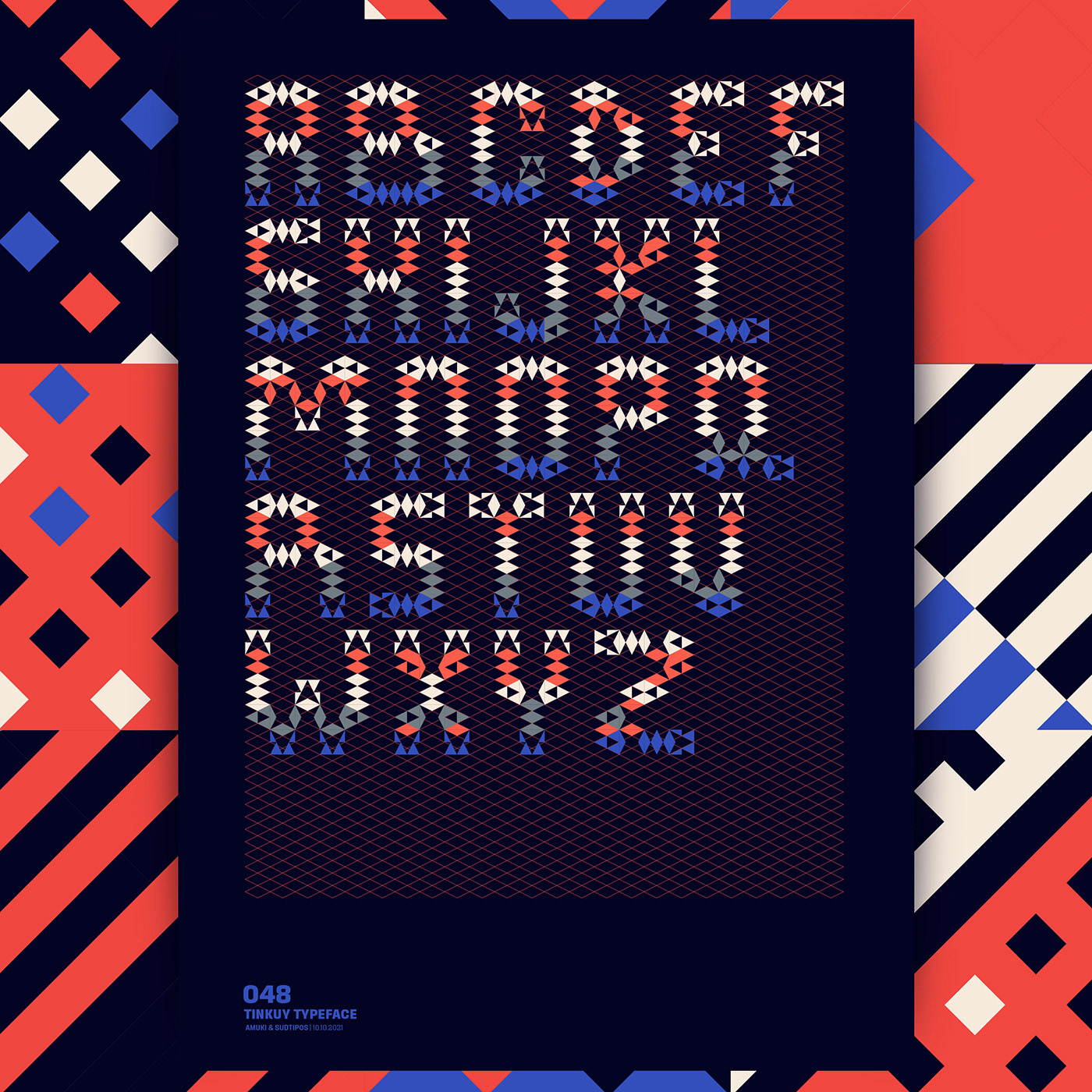 36daysoftype alphabet Amuki dingbats Modular type Modular Typeface pattern font tinkuy type typography  