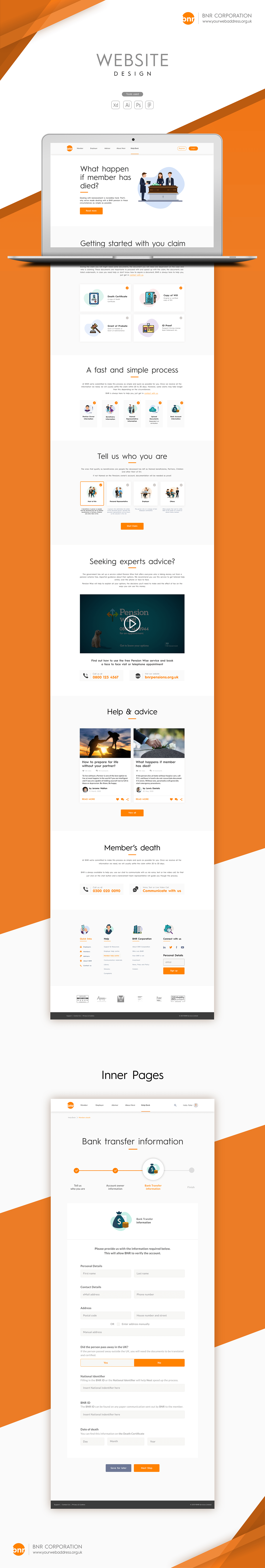Website UI design