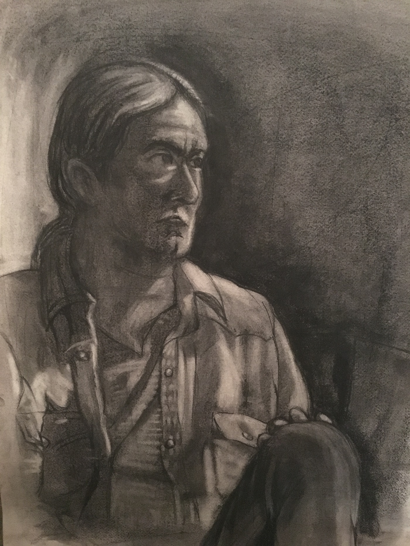 Figure Drawing charcoal prismacolor