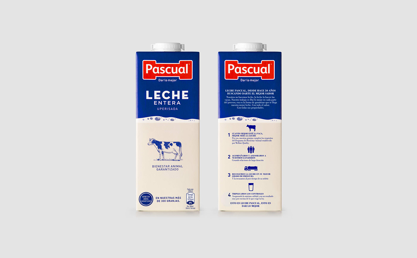 pascual milk leche Packaging Tetrabrik graphic art direction 