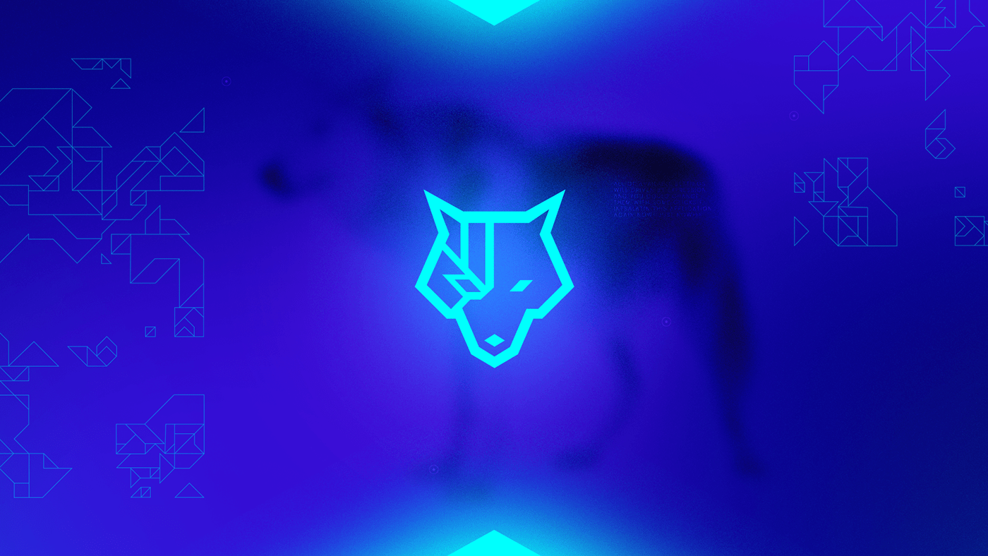 branding  csgo cyber esports game Gaming logo neon wolf wolves