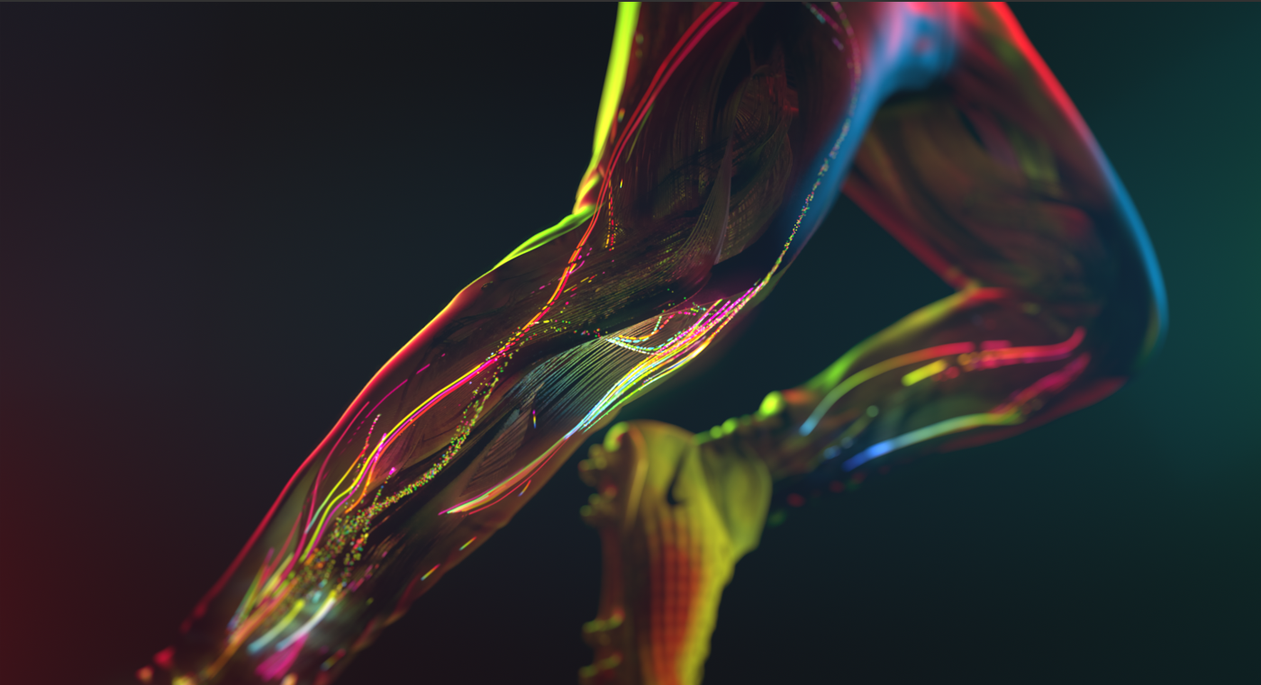 cinema 4d arnold Nike art direction  styleframes 3D animation 