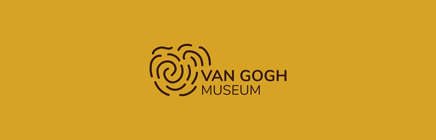 van gogh identité visuelle courbes peinture musée application site web affiches papeterie