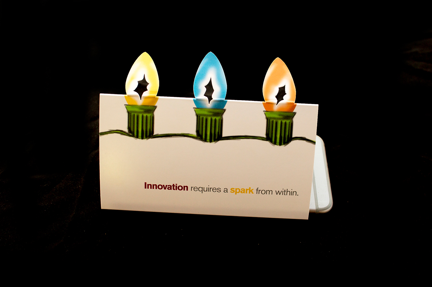 ASU Arizona State University Holiday card interactive print innovation Innovative