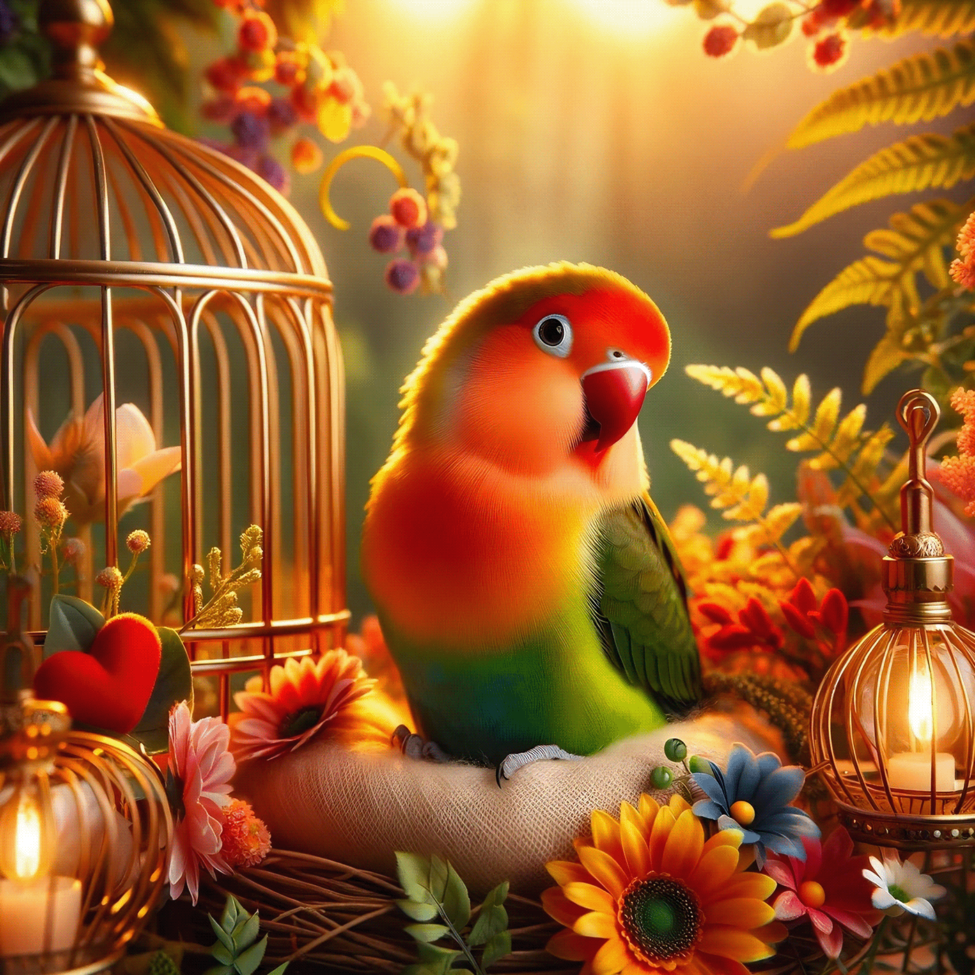 bird lovebirds agapornis Pet Mascota Aura animal art arte Digital Art 