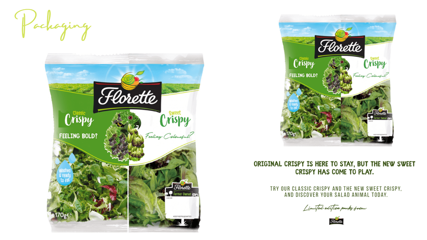 advert Advertising  Florette graphic design  salad