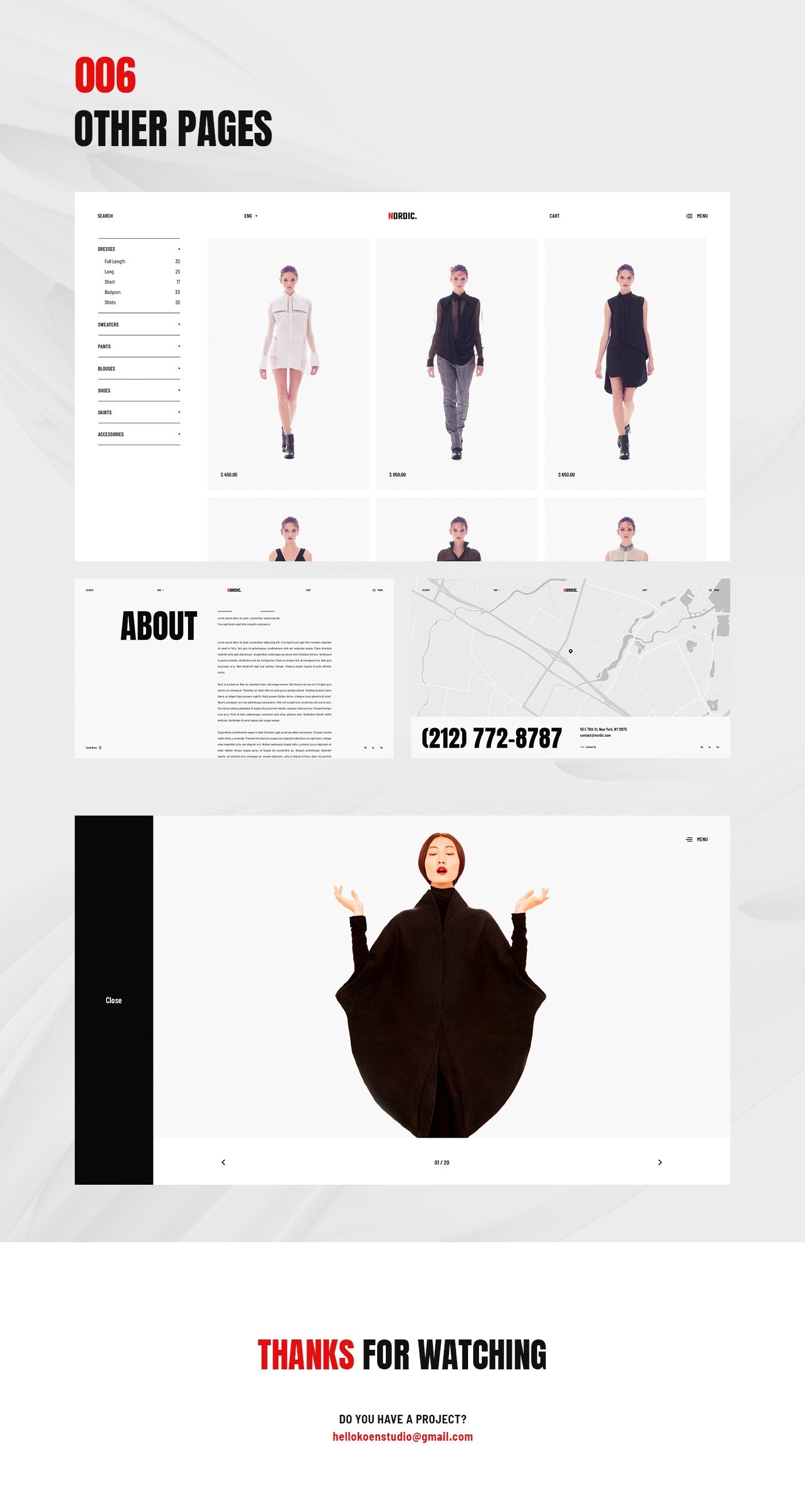 UI ux Web Design  Website Fashion  Interface Minimalism flat store nordic