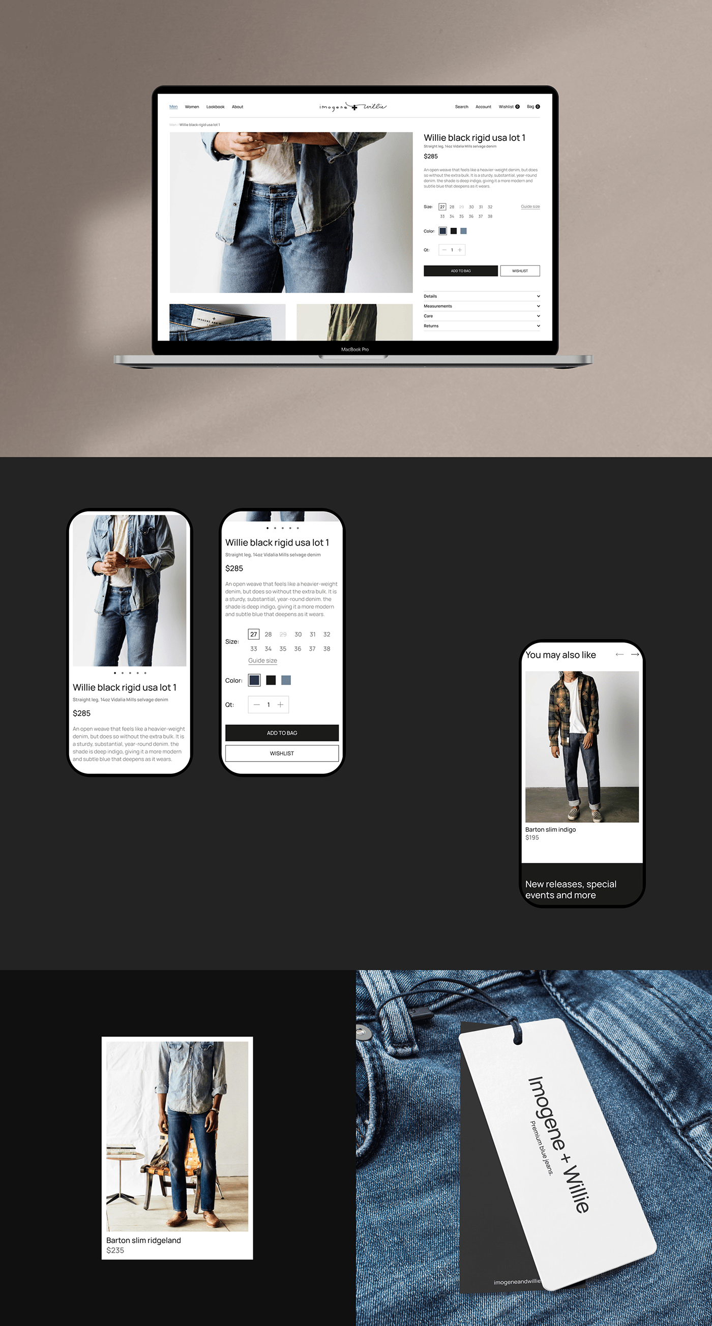 Clothing e-commerce Ecommerce jeans online store redesign UI/UX user interface Web Design  Website