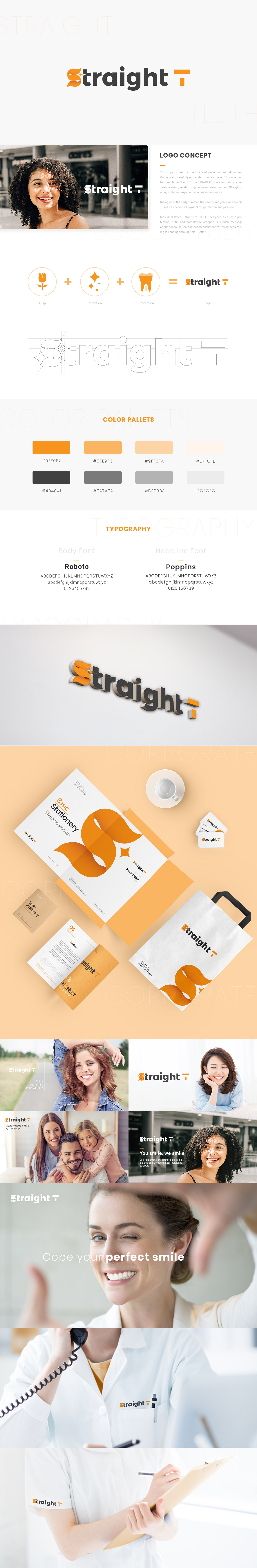 StraighT branding Creative Branding Dentist branding dentist design website branding agency vietnam digital agency