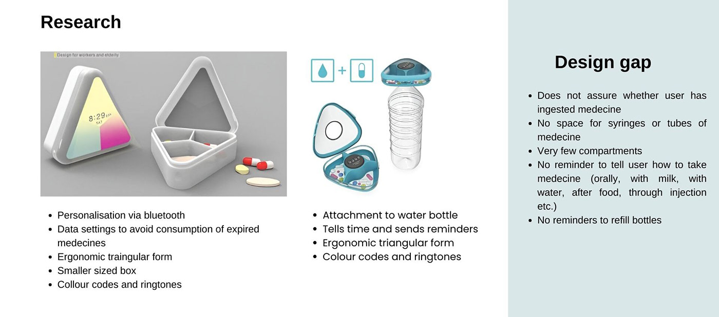 industrial design  product design  pill box Elderly Care healthcare