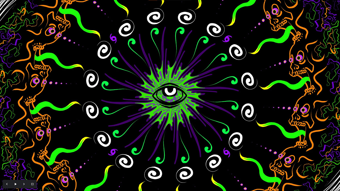 psychedelic mousepad design Mandala Digital Art  Desktop Wallpaper blacklight RGB