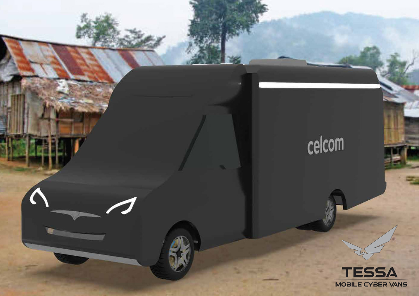 cyber Emergency Vehicles futuristic modern motorhome recreational vehicle Vans
