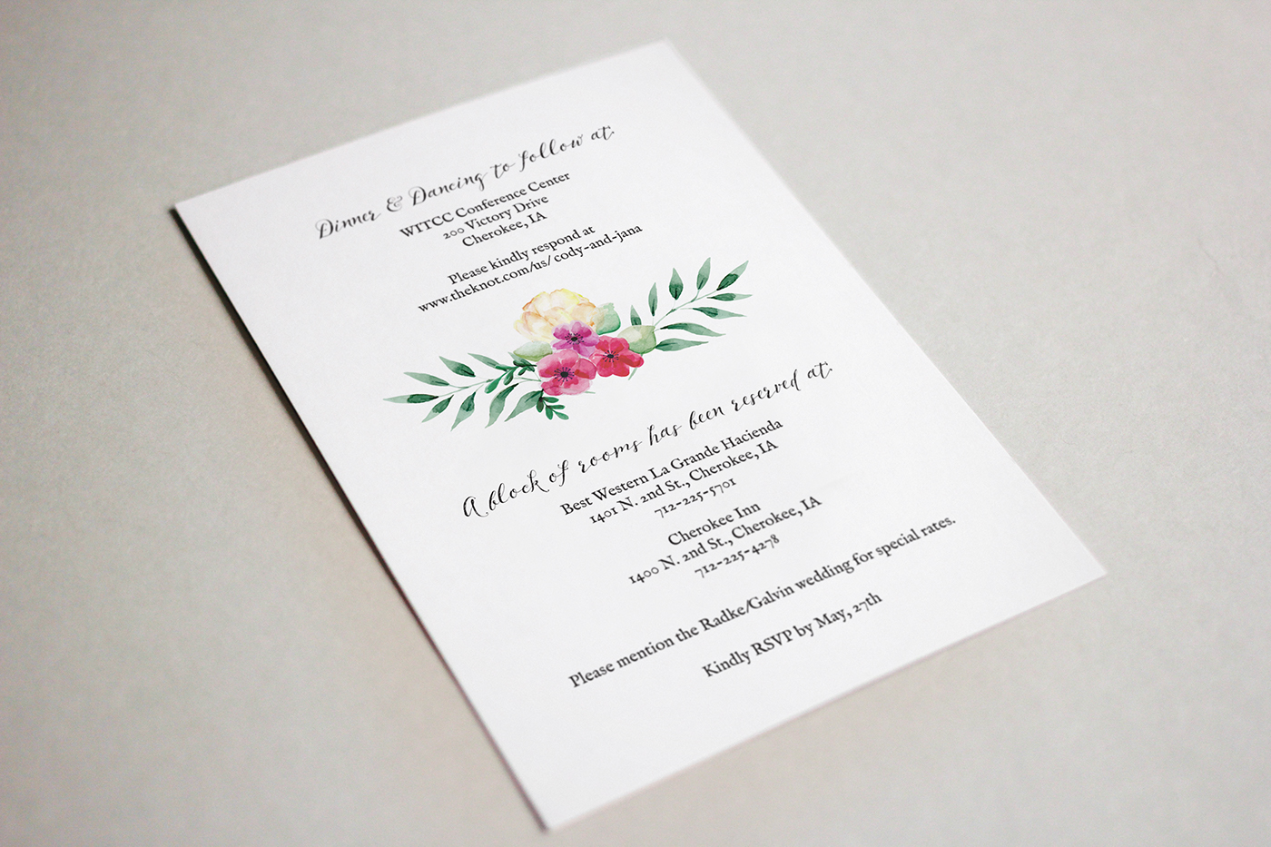wedding marriage Invitation wedding invitation card Hipster minimal floral Calligraphy   Flowers