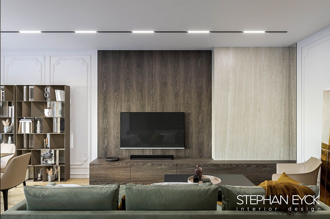 budapest corona render  design interior interior design  penthouse stephane eyck