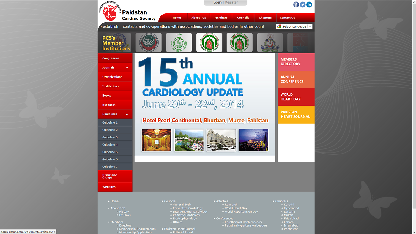 Theme template Web design Cardiac Cardialogy heart hospital society medical jounal Red & Gray Responsive