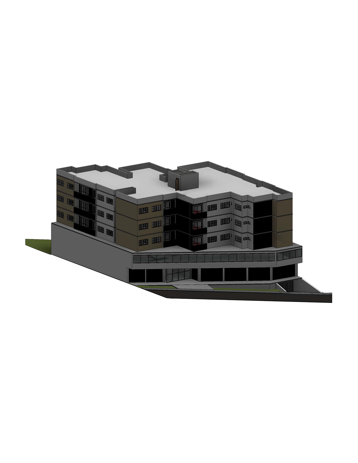 ARQUITETURA building comercial edificio Modelagem 3D modelo 3d prédio Render Residencial revit