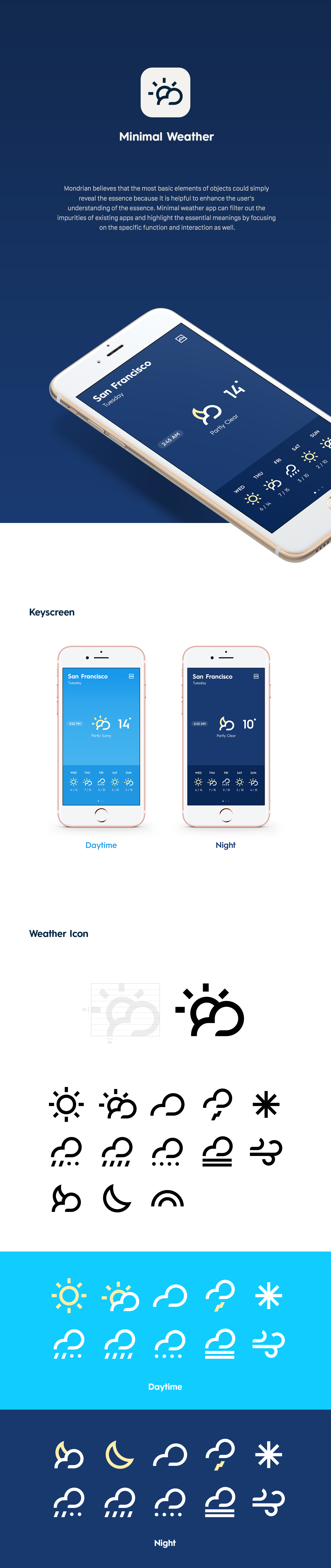 graphic weather interaction minimal simple app ux UI interactive Icon