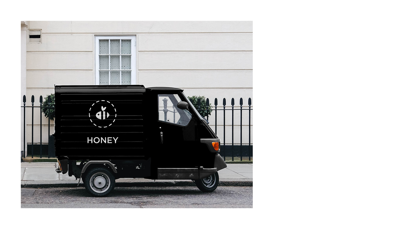 branding  concept corporate honey Honey jar identity logo Logo Design minimal visual identity