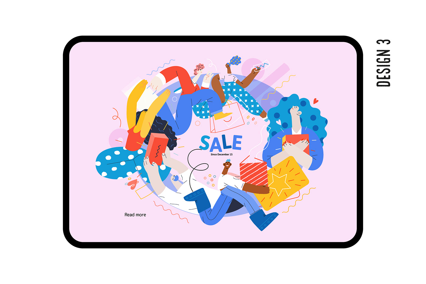 discount flat ILLUSTRATION  offer online sale Shopping vector