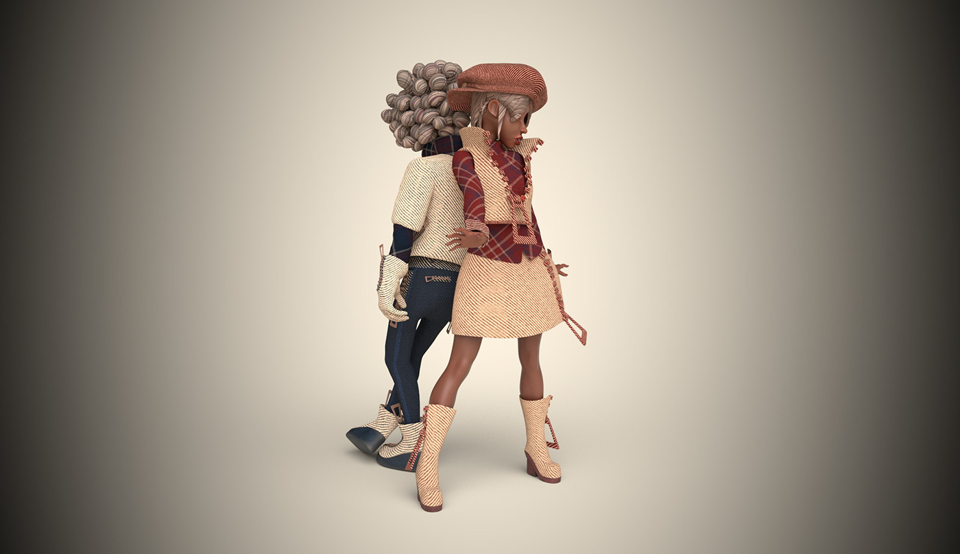 3D Character Character design  characters couple Love man romance woman Zbrush